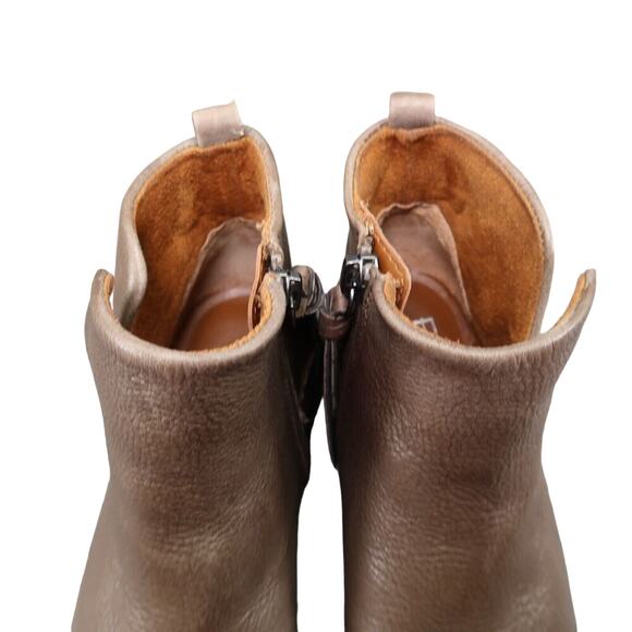Franco Sarto Shoes Womens 6 Booties Classic Leather Hyla Ankle Boot Zip Cutout - Picture 13 of 16